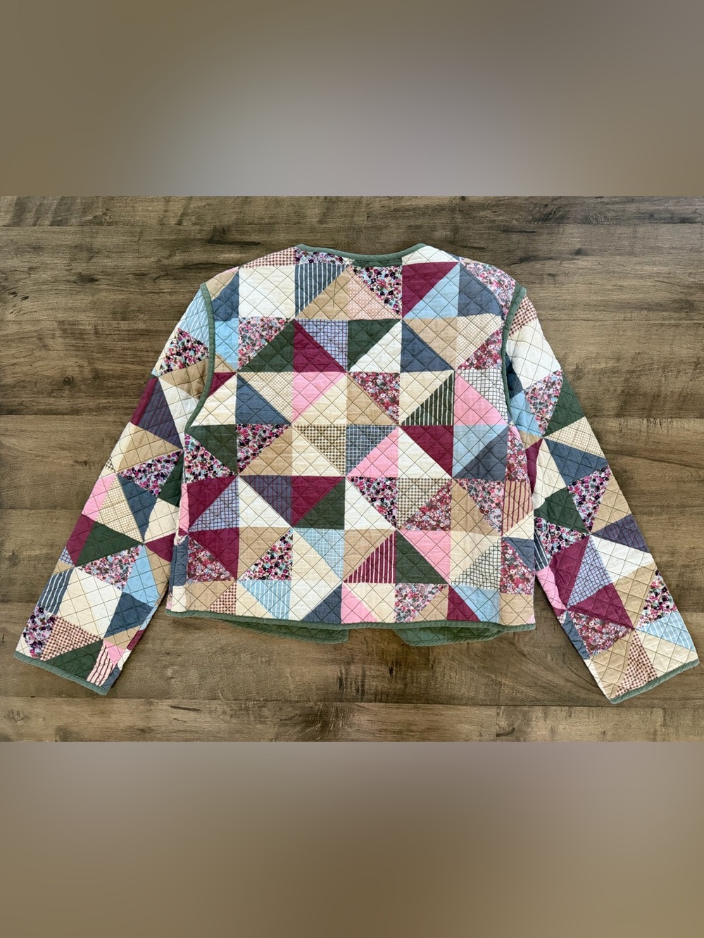 Quilted Multicolor Patchwork Jacket - Picture 2 of 2